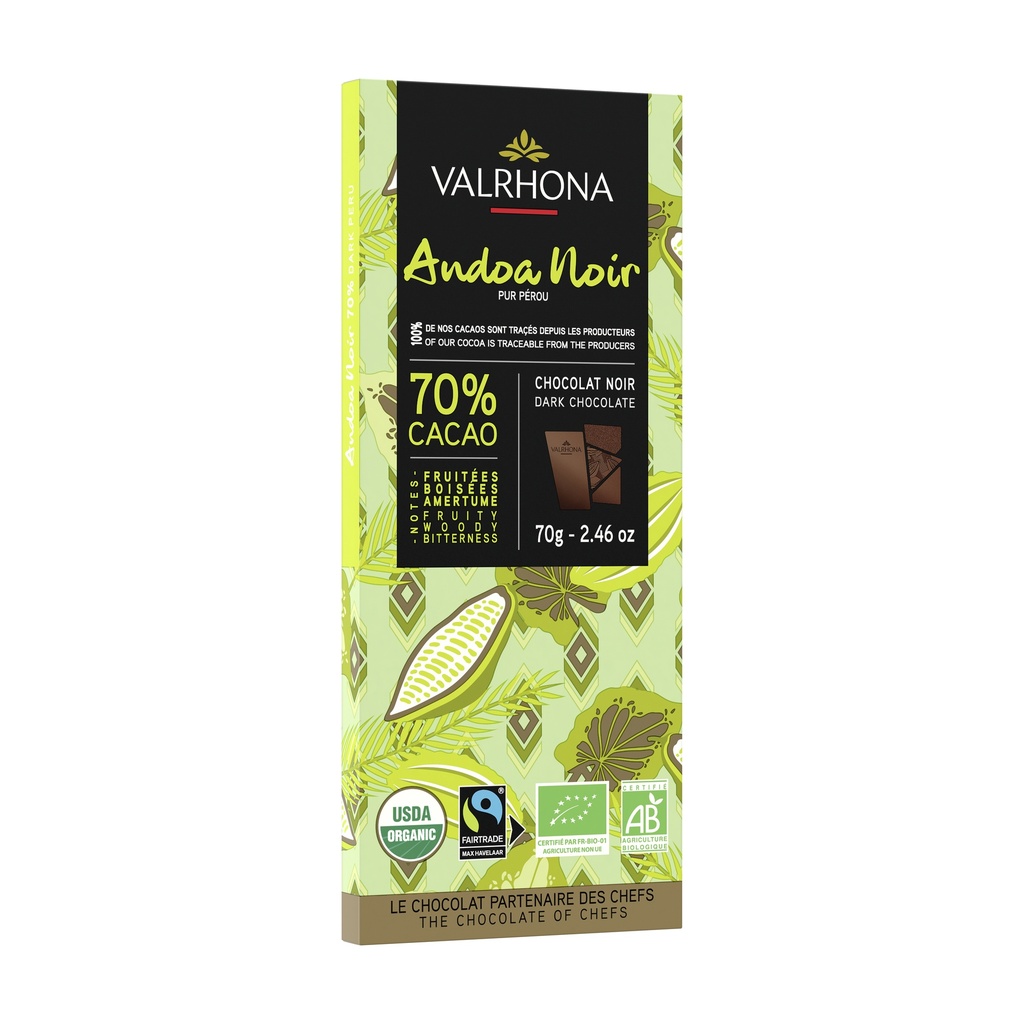 Tablette 70g - Andoa Noir - VALRHONA