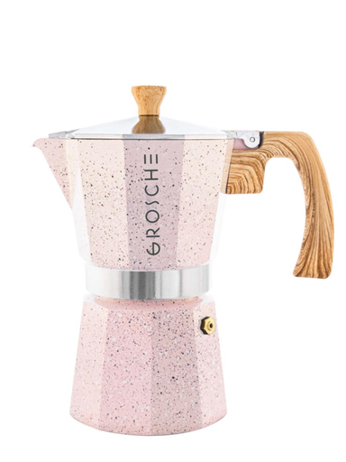 [GROSCHE GR] Cafetière Italienne - GROSCHE 6 Tasses - Rose