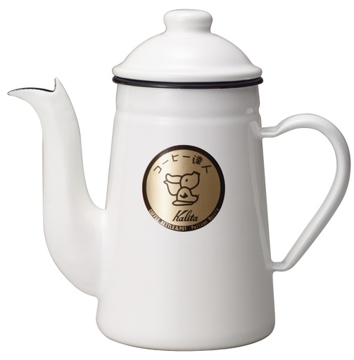 [KALITA_52125] Bouilloire bec de cygne - Tatsujin Pelican - Blanc - KALITA 