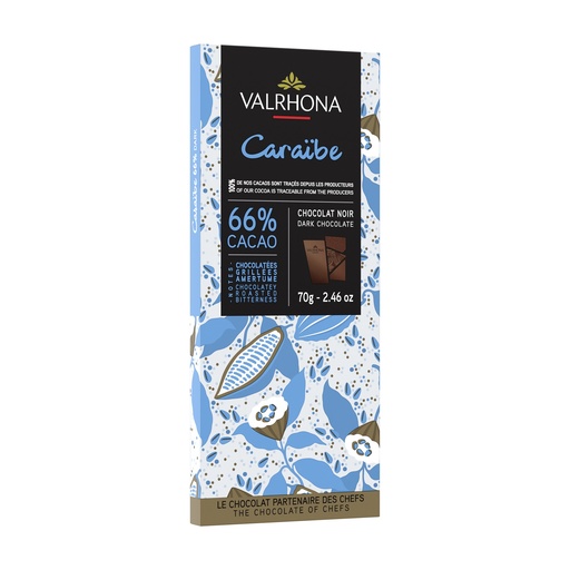 [081647] Tablette 70g - Caraïbes - VALRHONA